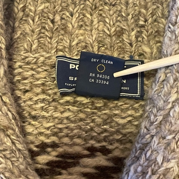 Vintage 1990s Ralph Lauren Polo Sport Sportswoman Wool Sweater Large - Picture 3 of 12